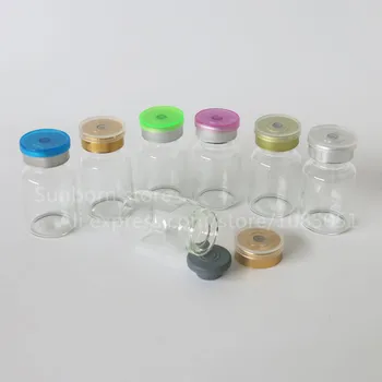 1000 шт./лот, 10 мл, пустой фармацевтический стеклянный флакон с откидной крышкой, высококачественный прозрачный стеклянный флакон для лекарств, бутылка Изображение