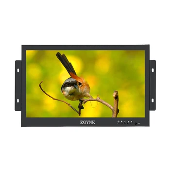 12-дюймовый широкоэкранный HD встраиваемый промышленный монитор, IPS-экран, поддерживает расширенный ЖК-дисплей 1080P, разрешение: 1366x768 Изображение
