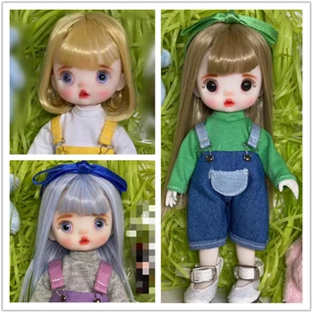 16 см Модный мини-Парик BJD Кукла с подвижным Суставом, куклы для девочек, 3D Большие Глаза, Красивая Милая игрушка 