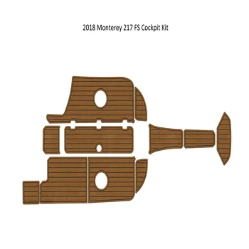 2018 Monterey 217 FS, Коврик для кокпита, Лодка, Пенопласт EVA, Палубный коврик Из искусственного Тика Изображение
