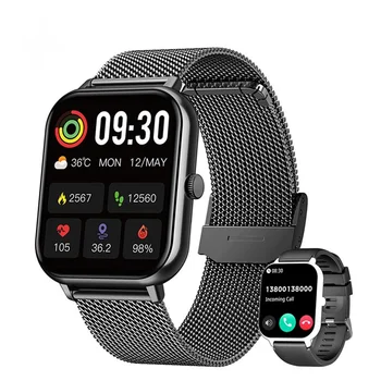 2023 Новые смарт-часы Мужские IP68 Водонепроницаемые Bluetooth Call Smartwatch Спортивный Фитнес-трекер Кардиомонитор Smartwatch Для Android Изображение
