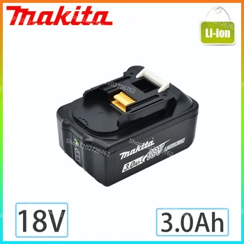 3.0Ah 18 В Оригинальный Makita 3000 мАч BL1830 BL1815 BL1860 BL1840 194205-3 Литий-ионный Аккумулятор, Сменный Аккумулятор для электроинструмента Изображение