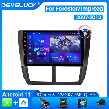 Deneluck 2 Din Android 11 Автомобильный Радиоприемник Для Subaru Forester 3 SH 2007-2013 Для Impreza GH GE Мультимедийный плеер Carplay Головное устройство Изображение