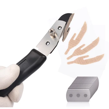 EHDIS Carbon Wrap Film Универсальный Нож Для Автомобильной Фольги, Виниловая Пленка, Резак + 10 шт. Металлическое Лезвие, Оттенок Окна, Авто Наклейка, Термоаппликационный Режущий Инструмент Изображение