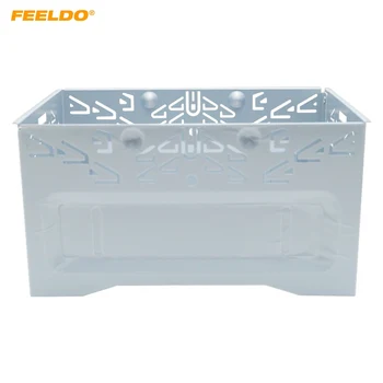 FEELDO, 1 шт., Автомобильная Стереозвуконаправляющая Лицевая рамка, панель для установки ISO 2DIN, Металлическая клетка # FD-3588 Изображение