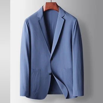 KD2363-Стрейчевый мужской тонкий пиджак с одним узким костюмом Изображение