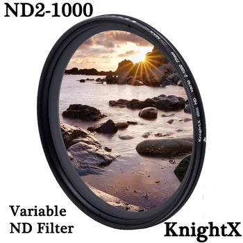 KnightX от ND2 до ND1000 Фейдер С регулируемым ND фильтром Для canon nikon 49 мм 52 мм 55 мм 58 мм 62 мм 67 мм 72 мм 77 мм аксессуары Изображение