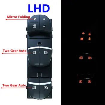 LHD для Nissan X-Trail T32 Murano 2014-2020 Serena C27 Автоматическая светодиодная подсветка бокового зеркала, складной Электронный переключатель стеклоподъемника Изображение