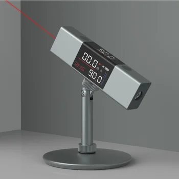 LI1 лазерный горизонтальный угловой дальномер, гониометр, измерительный инструмент, цифровой инклинометр, двусторонний светодиодный экран высокой четкости Изображение