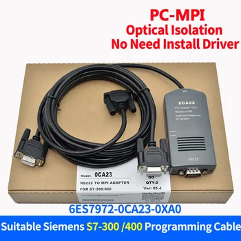 PC-MPI с ЧПУ + адаптер для Siemens S7-300/400 PLC 6ES7972-0CA23-0XA0 Кабель для передачи данных S7-300 S7-400 RS232 для MPI Изображение
