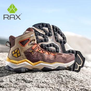 RAX Тактические армейские ботинки для пустыни, Мужская походная обувь, тактические ботинки, Женская треккинговая обувь, водонепроницаемые охотничьи ботинки, воздухопроницаемые материалы Изображение