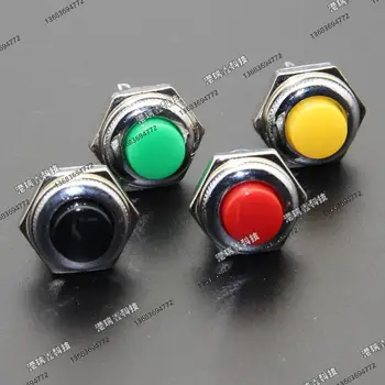 [SA] R13-502 MA черный ЗЕЛЕНЫЙ YELKOW красный металлический нормально открытый кнопочный переключатель Тайвань SCI с одним нажатием кнопки без блокировки, сброс-50 шт. Изображение