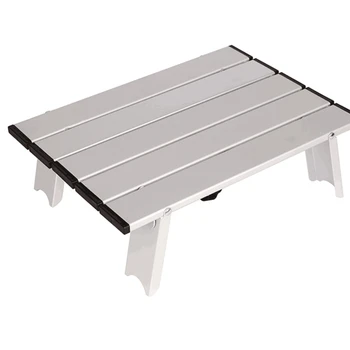 SHGO HOT-Открытый складной стол для пикника на пляже, в кемпинге, Портативный стол с сумкой для переноски, легкий мини-складной стол для пикника Изображение