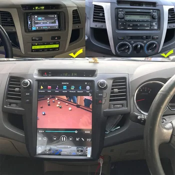 Tesla Экран GPS Nagavition Для Toyota Fortuner/HILUX Revo 2005-2014 Android Экран Автомобильный Мультимедийный Плеер WIFI 4G Carplay Изображение