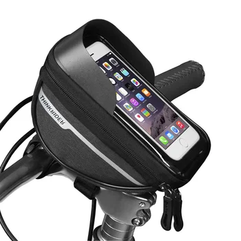 ThinkRider 7-Дюймовый Сенсорный Экран Велосипедные Сумки, MTB Велосипедная Сумка Для Головной Трубки, Велосипедный Руль, Сумка Для мобильного Телефона, Чехол, Держатель Для Велосипеда Изображение