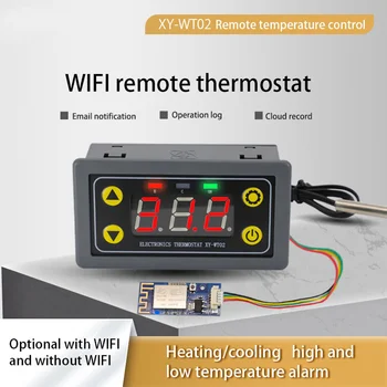Wi-Fi Дистанционный термостат, высокоточный цифровой модуль управления температурой, приложение для сбора температуры Cool Heat с датчиком NTC Изображение