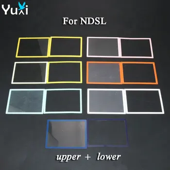 YuXi 1 комплект, верхняя пластиковая крышка с ЖК-экраном Len + нижняя рамка для замены NDSL для игровой консоли DS Lite Изображение
