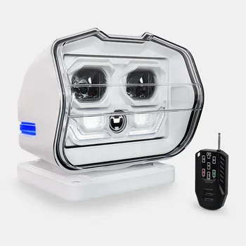 автомобильные аксессуары 360 светодиодных фар, беспроводной прожектор с дистанционным управлением, вращающийся рабочий фонарь для домашней безопасности на бездорожье Изображение