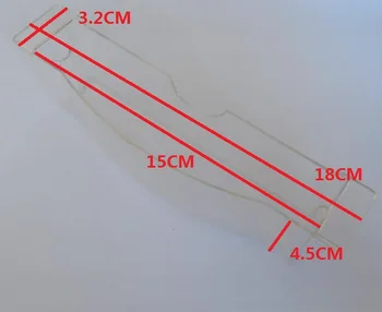 Ассортимент запчастей для капота Универсальный пластиковый прозрачный чехол для сбора масла 18x3 см Изображение