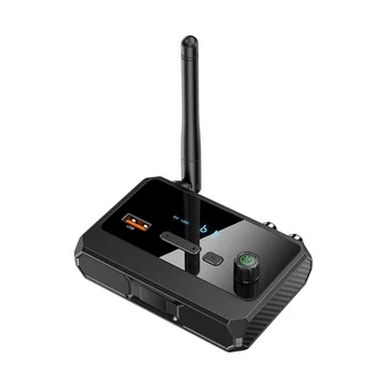Аудиоприемник Bluetooth 5.3, поддержка беспроводной связи, аудиоадаптер U-Disk с AUX RCA для автомобильных телевизоров, динамиков ПК Изображение