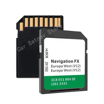 Бесплатная Доставка RNS Навигационная SD-карта 8GB 310 V12 Для VW V12 310 Западная Европа Навигационная карта FX V12 Map Card 2020-2021 Великобритания ЕС Изображение