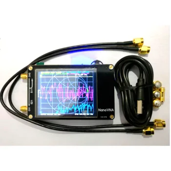 Векторный сетевой анализатор NANOVNA 50 кГц-300 МГц Цифровой ЖК-сенсорный экран Коротковолновый MF HF VHF UHF Антенный анализатор стоячей волны Изображение