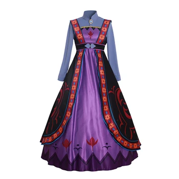 Викторианское Маскарадное платье, Средневековый костюм Королевы, костюм королевы для взрослых, костюм принцессы на Хэллоуин, Бальное платье Идуны, мать Анны Изображение