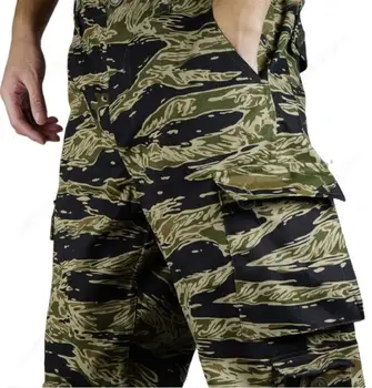 Винтажная военная форма США, камуфляжные брюки в полоску, весенние брюки, мужские армейские брюки 70-х годов Изображение