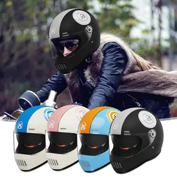 Винтажные шлемы с двойным зеркальным дизайном, шлемы Four Seasons С защитой от запотевания и наружным зеркалом Для катания на коньках, шоссейных велосипедах Изображение