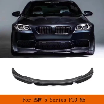 Высококачественная крышка спойлера Переднего бампера из углеродного волокна для BMW 5-серии F10 F18 M5 2012 2013 2014 2015 2016 Изображение