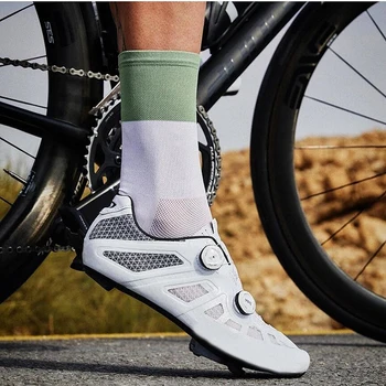 Высококачественные Велосипедные Носки Для Мужчин И Женщин, Велосипедные Спортивные Компрессионные Носки для Бега Изображение
