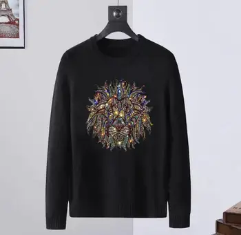Дизайнерские свитера со стразами, зимний стиль прямой доставки Изображение