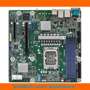 Для ASRock W680D4U Материнская плата NAS-сервера Поддерживает ядро DDR5 12-13-го поколения, полностью протестирована Изображение