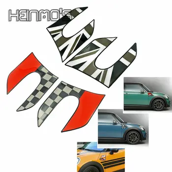 Для Mini Cooper Hardtop F55 Хэтчбек F56 2015-2021 Автомобильные аксессуары, боковая пластина, наклейка на крыло, указатель поворота, Декоративная резина Изображение