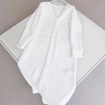 Женское белое длинное платье NIGO Ngvp #nigo6191 Изображение