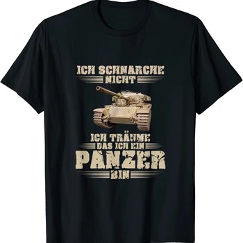 Забавная армейская футболка с танкистом Panzer Panzergrenadiere Armored Truck. Мужская футболка из хлопка премиум-класса с коротким рукавом и круглым вырезом, новинка S-3XL Изображение