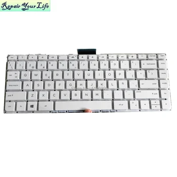 Испанские сменные клавиатуры для HP STREAM 14-CB 14-CB011WM CB003 AX001 TPN-Q183 SP ES keyboard Белый 901658-001 NSK-CX3SQ новый Изображение