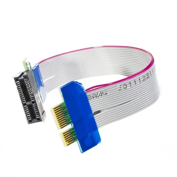 Кабель расширения PCIE X1, адаптер для видеокарты, удлинитель, Гибкая линия PCI-Express 1X для сервера 1U 2U Изображение