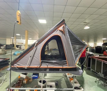 Кемпинговая Алюминиевая Палатка на крыше для 3-4 человек, Автомобильная Палатка на крыше, Треугольная раковина Моллюска, Жесткая оболочка, Палатка на крыше Изображение