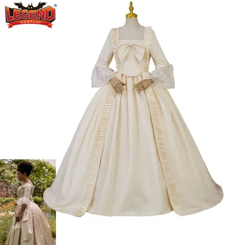 Королева Шарлотта косплей Бриджертон костюм платье Викторианское рококо 18 век Мария-Антуанетта барокко бальное платье Георгианское платье Изображение