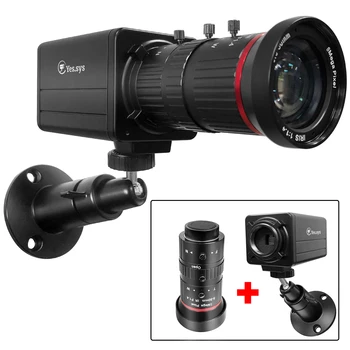 Мини-КОРОБКА 4k IP-Камера POE Датчик Безопасности CCTV Cam 5-50 м Зум-Объектив H.265 Промышленное Аудио-Видеонаблюдение Совместимость С Hikvision Изображение