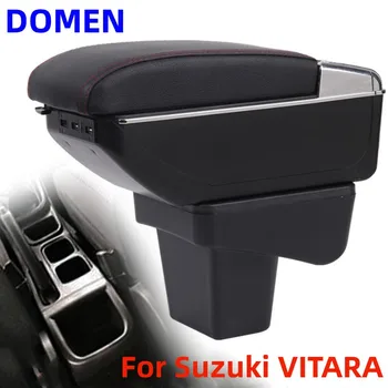НОВИНКА для Suzuki VITARA, коробка для подлокотников, оригинальная специальная коробка для центрального подлокотника, модификация аксессуаров, двухслойная USB-зарядка Изображение