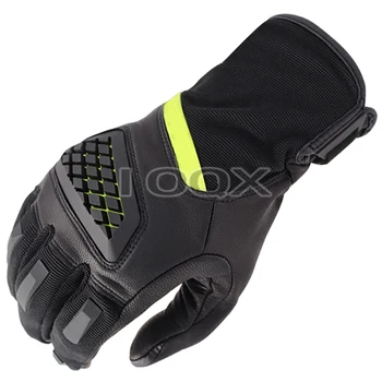 Новые черные мотоциклетные перчатки Neutron 3 Летние гоночные перчатки из натуральной кожи мотоциклетные перчатки MX Изображение