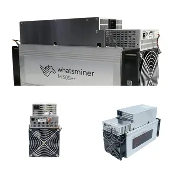 Новый Биткоин-Майнер WhatsMiner M30S ++ 106Th/s ASIC Miner Мощностью 3410 Вт для Майнинга Биткоинов BTC С блоком питания SHA256 Изображение