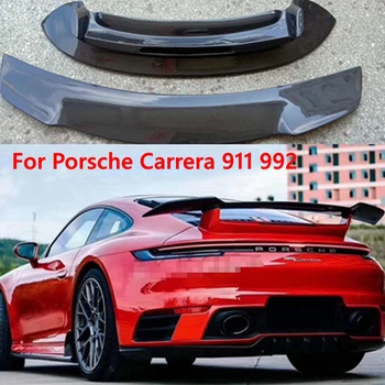 Новый Спортивный Дизайн из Углеродного Волокна FRP, Спойлер Автокрыла, Спойлеры Заднего Багажника, Подходят для Porsche Carrera 911 992 2019 2020 2021 2022 Изображение