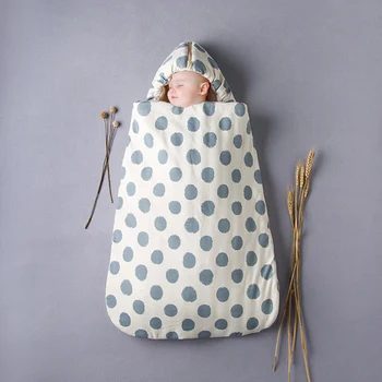 Осенне-зимний толстый спальный мешок, детский спальный мешок, подходящий для одежды новорожденных, спальный мешок, комбинезон Изображение