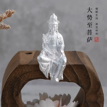 Отличная тенденция к статуе Бодхисаттвы, статуе Будды, украшениям, ремеслам, мини-портативной маленькой бронзовой статуе, кабинету Дзен, чайному столику Изображение