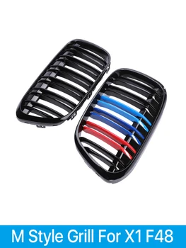 Передняя Решетка Радиатора Внутреннего Бампера M Color Гоночная Решетка Для BMW X1 Серии F48 F49 2016-2019 xDrive20i XDrive18i Аксессуары Изображение