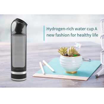 Перезаряжаемая чашка для воды с высоким содержанием водорода, Электролитическая чашка для воды, Портативный генератор водородной воды для здоровья Изображение