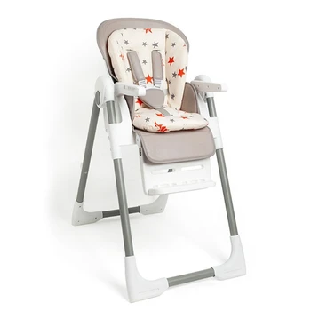 Подушка для сиденья детской коляски, Универсальная подушка для сиденья стульчика для кормления, Подкладочный коврик, мягкий хлопковый чехол для стульчика для кормления Изображение